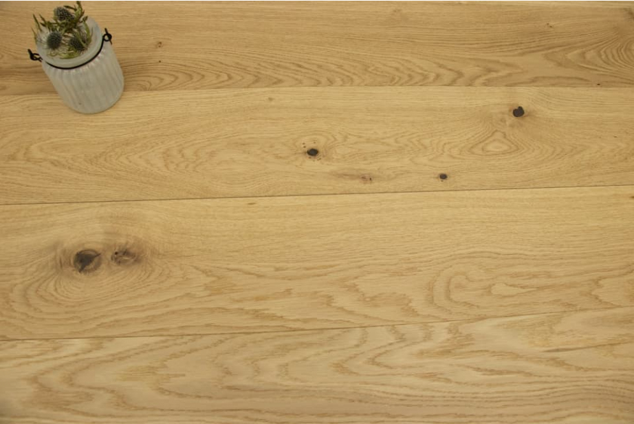 Natural Engineered Flooring Oak Brushed UV Lacquered 12/2mm By 190mm By 400-1500mm FL4514 1