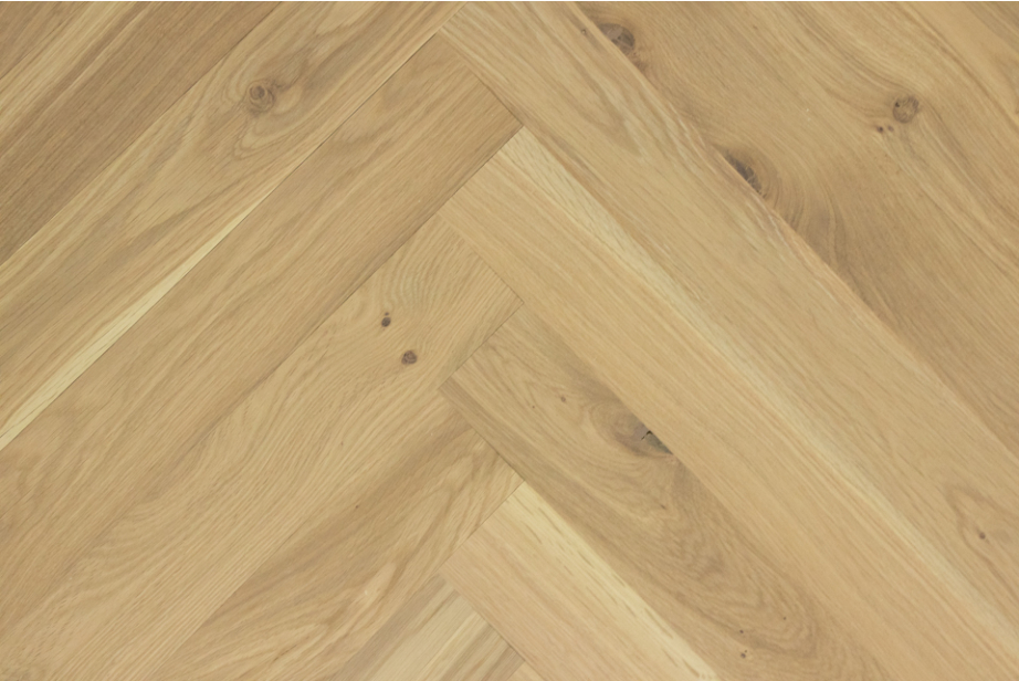 Rustic Engineered Flooring Oak Click Herringbone Non Visible UV Oiled 14/3mm By 150mm By 560mm FL4587 1