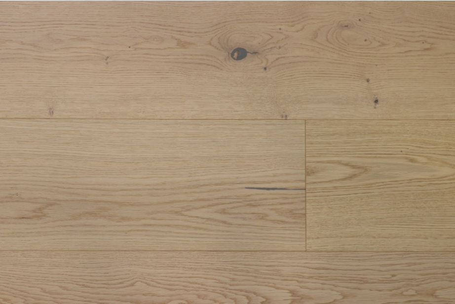 Select Engineered Flooring Oak Polar Light Sand Brushed Uv Oiled 14/4mm By 250mm By 1570-2400mm FSC 100% Certificate : NC-COC-054381 GP283 1