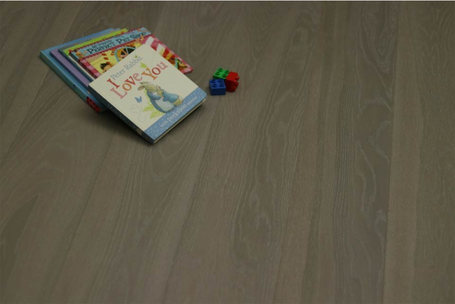 Select Engineered Flooring Oak Click White Grey Brushed UV Oiled 14/3mm By 190mm By 1900mm FL2410 1