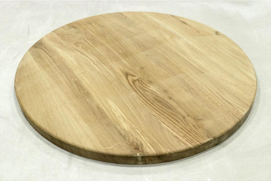 European Oak Unfinished Kitchen Round Table Top 30mm By 50mm TB003 1