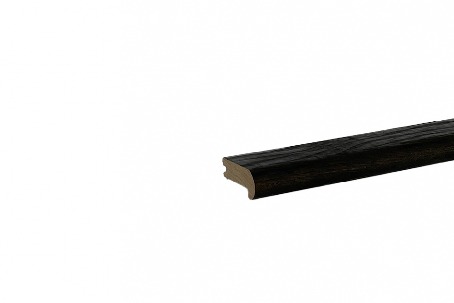 Solid Oak Round Stair Nosing Jet Black 25mm By 60mm By 900mm AC394 0