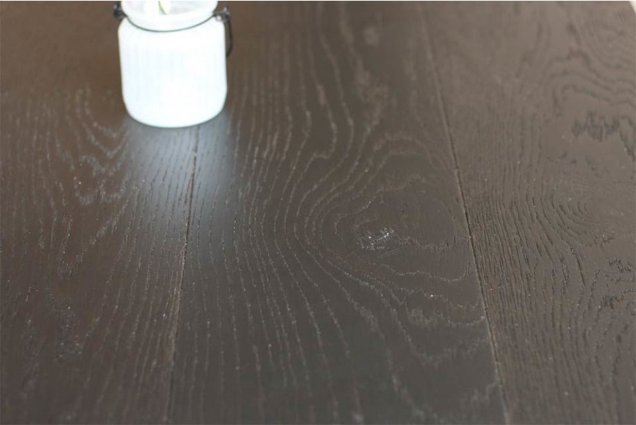 Natural Engineered Flooring Oak Click Jet Black Brushed UV Lacquered 14/3mm By 190mm By 1860mm FL2843 1
