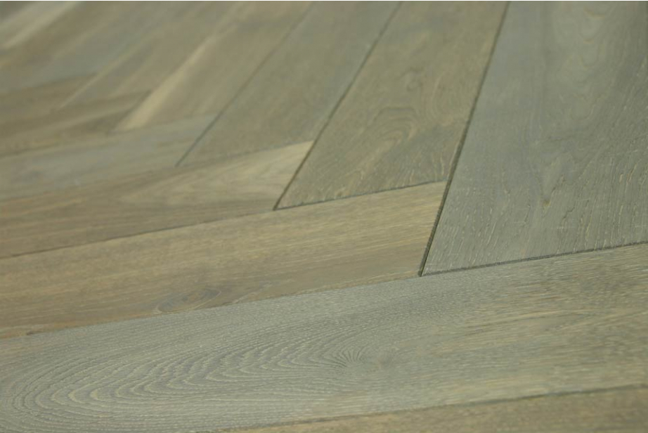 Natural Engineered Flooring Oak Bespoke  Herringbone Cemento Hardwax Oiled 16/4mm By 120mm By 600mm HB026 1