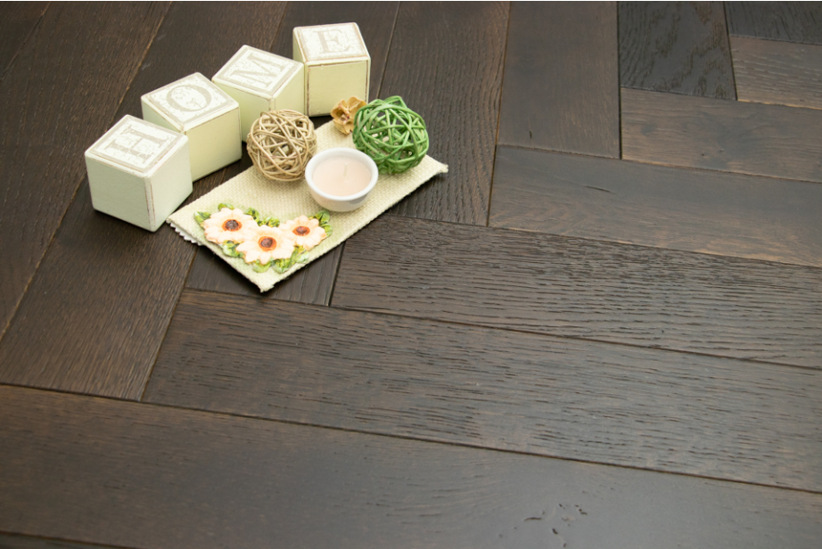 Natural Engineered Flooring Oak Herringbone EspressoPiccolo Brushed UV Oiled 14/3mm By 100mm By 600mm HB048 4