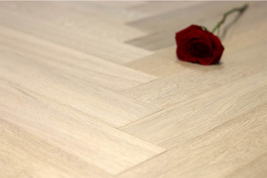 Natural Engineered Flooring Oak Herringbone White UV Oiled 15/3mm By 90mm By 450mm HB036 1