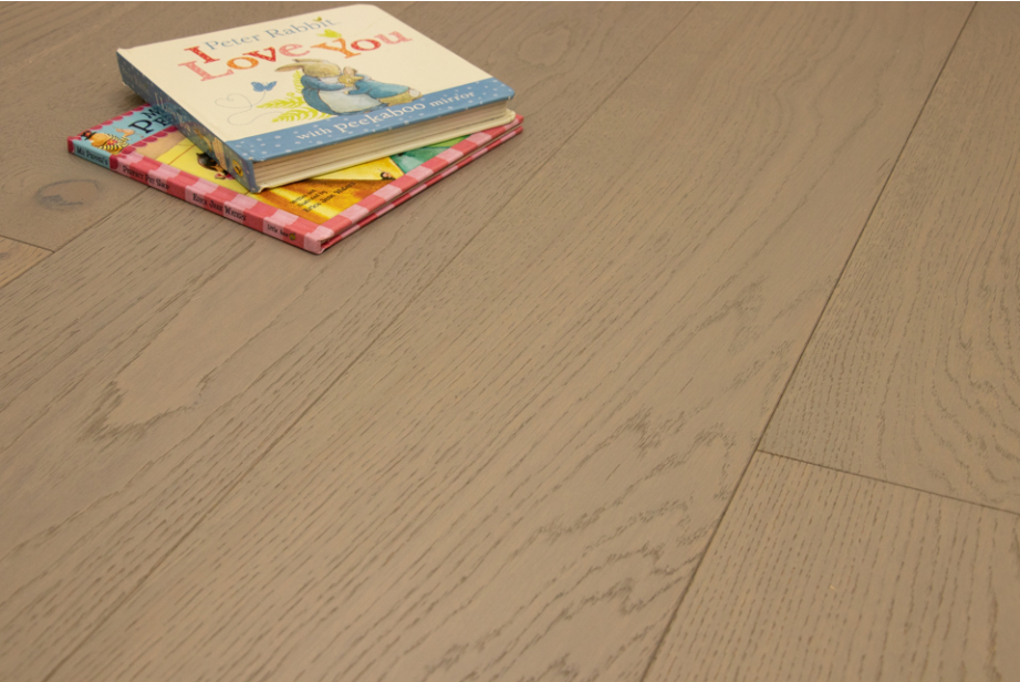 Natural Engineered Flooring Oak Click Light Grey Brushed UV Lacquered 14/3mm By 190mm By 1900mm FL3836 4