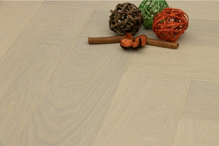 Prime Engineered Flooring Oak Herringbone Double White Brushed UV Lacquered 14/3mm By 98mm By 588mm FL3153 0