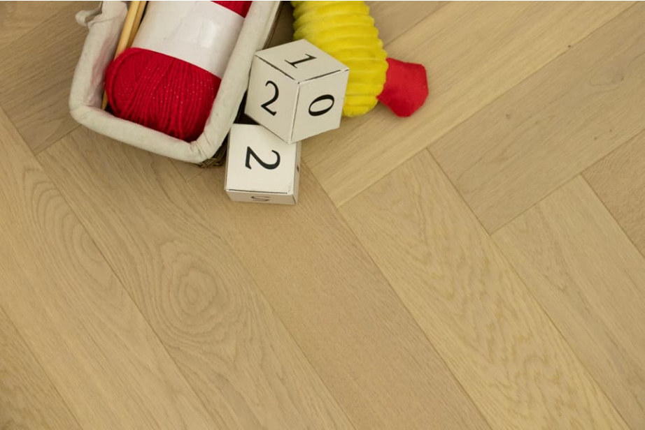 Prime Engineered Flooring Oak Herringbone Non Visible Brushed UV Matt Lacquered 14/3mm By 128mm By 600mm FL4345 0