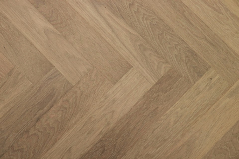 Prime Engineered Flooring Oak Herringbone Sunny White Brushed UV Oiled 14/3mm By 98mm By 590mm FL2826 1