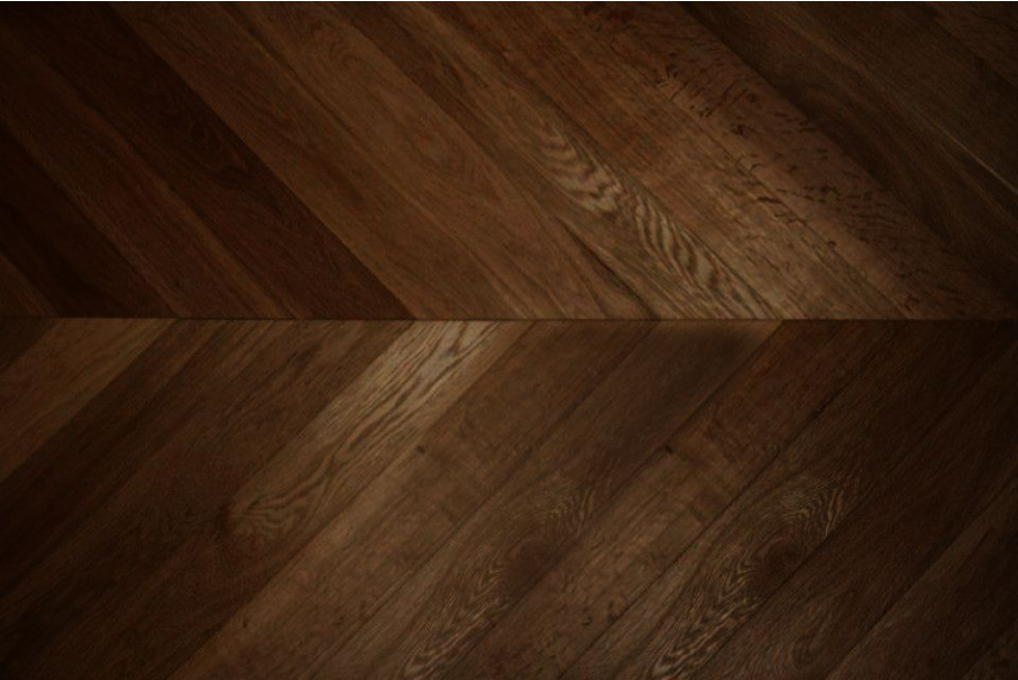 Prime Engineered Oak Chevron Coffee Brushed UV Oiled 15/4mm By 90mm By 850mm CH015 1