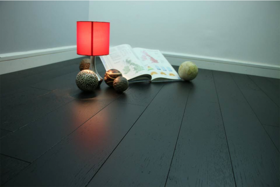 Select Engineered Flooring Oak Click Jet Black Brushed UV Lacquered 14/3mm By 189mm By 1860mm FL2198 1