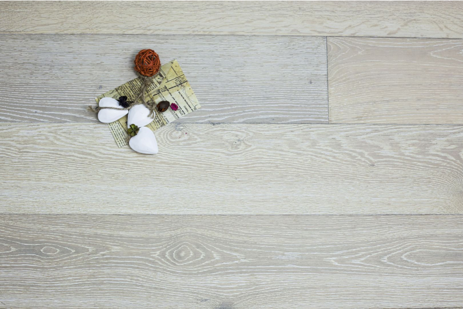 Select Engineered Oak Brushed White UV Oiled 14/3mm By 190mm By 1900mm FL914 1
