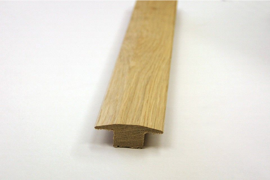 Solid Oak T Threshold Unfinished 41mm By 25mm By 1000-1200mm ACS249 1