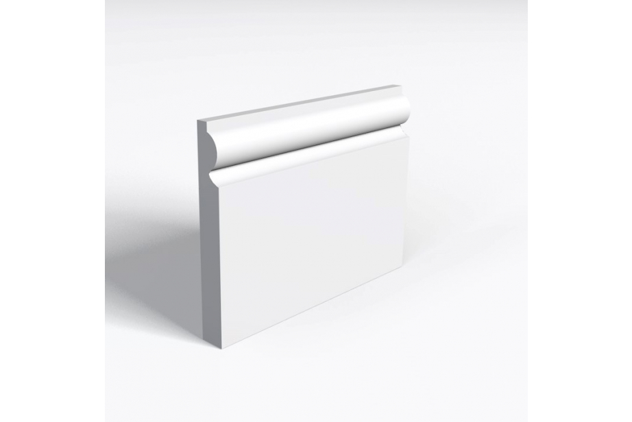 White MDF Skirting 15mm By 115mm By 2400mm AC354 2