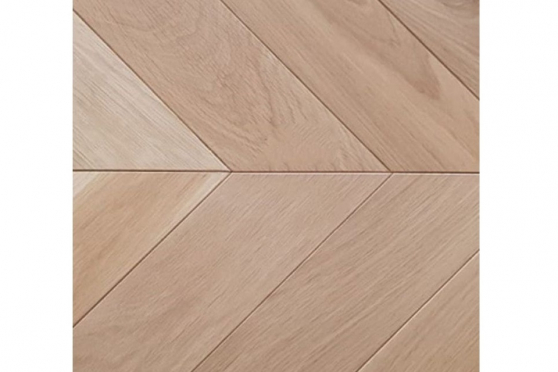 Select Engineered Flooring Oak Chevron Unfinished 15/4mm By 120mm By 650mm