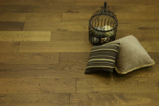 Natural Engineered Flooring Oak Smoked Brushed UV Oiled 14/3mm By 190mm By 1900mm FL638 5