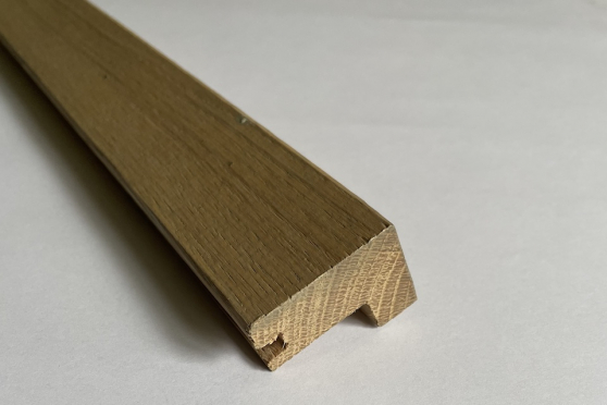 Solid Oak Square Stair Nosing Silver Stone 25mm By 40mm By 900mm AC367 2