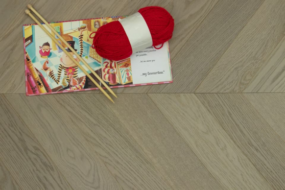 Natural Engineered Flooring Oak Chevron Roma Brushed UV Oiled 15/4mm By 90mm By 600mm FL4081 7
